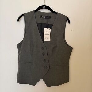 Zara pinstripe vest